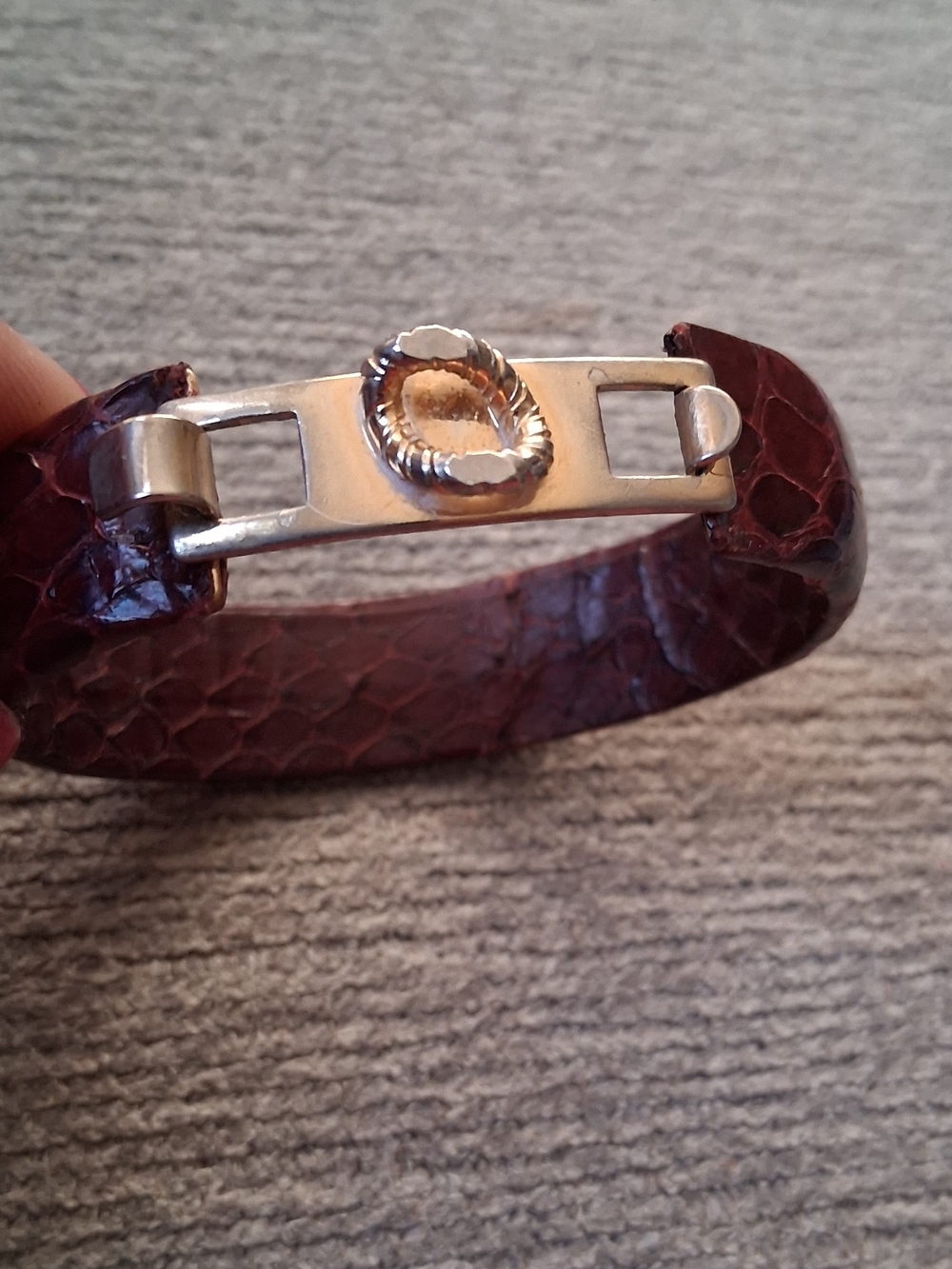 Snake Skin Bangle Bracelet